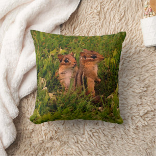 Baby Chipmunks Nature Art Kissen