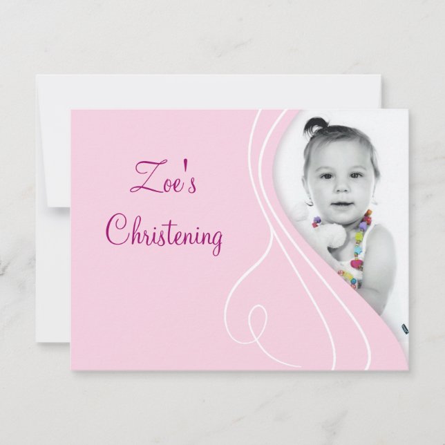 BABY CHRISTENING EINLADUNG (Vorderseite)