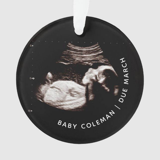 Baby Christmas Ornament Schwangerschaft Ultrasound (Vorderseite)