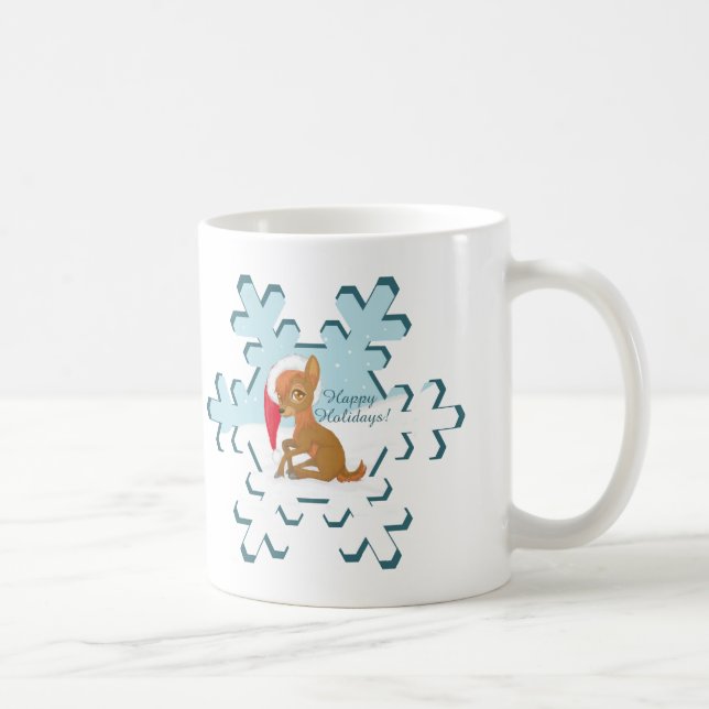 Baby Christmas Reindeer Kaffeetasse (Rechts)