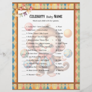 Baby Circus_ Celebrity Baby Game Briefbogen