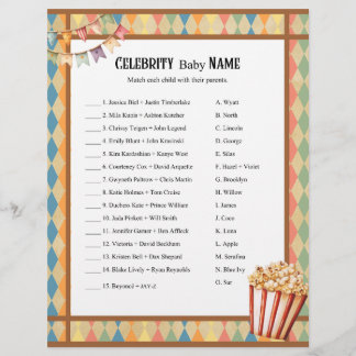 Baby Circus_ Celebrity Baby Game Briefbogen
