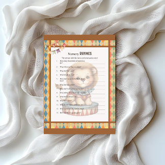 Baby Circus_ Kinderzimmer Rhymes Briefbogen
