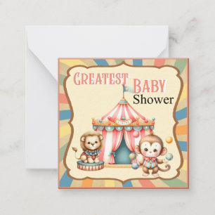 Baby Circus Mitteilungskarte