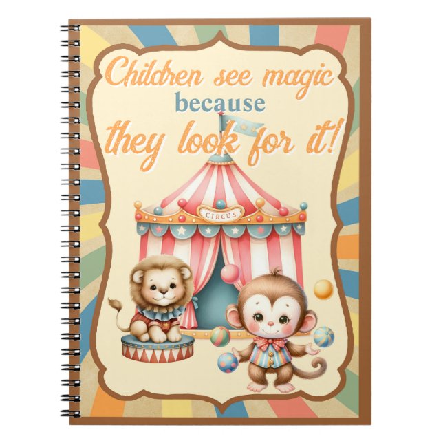 Baby Circus Notizblock (Vorderseite)