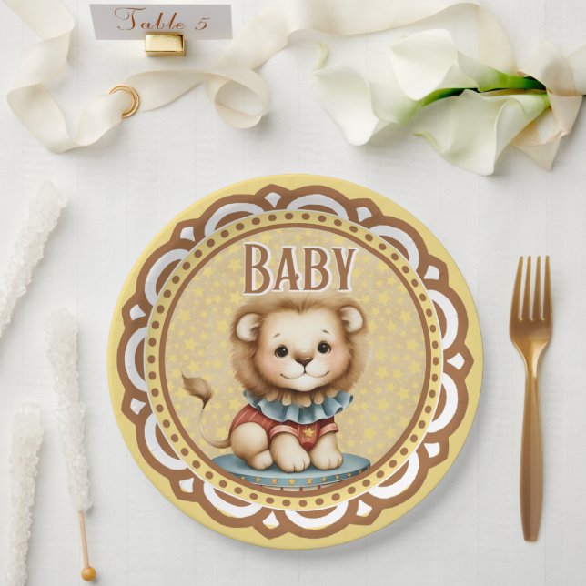 Baby Circus Pappteller (Hochzeit)