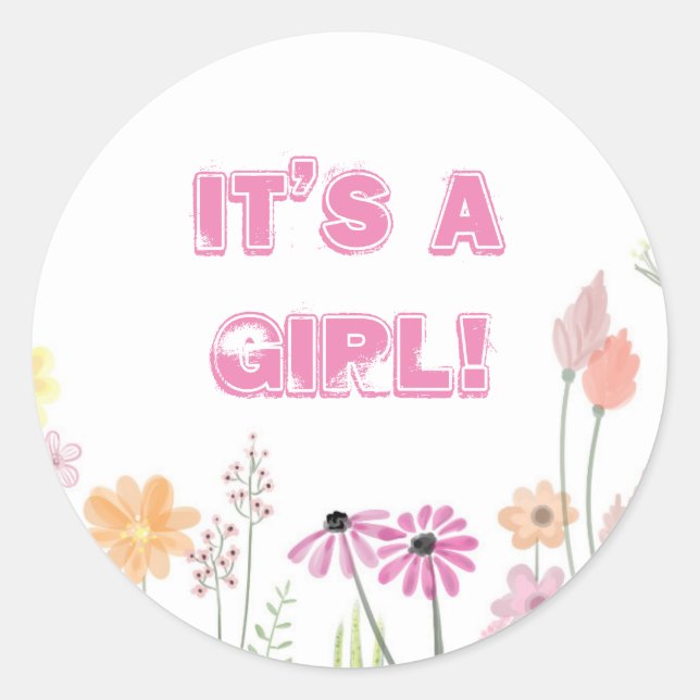 BABY CLASSIC ROUND STICKER (Vorderseite)