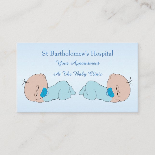 Baby Clinic Terminkarte (Vorderseite)
