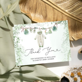 Baby Clothes Bogo Sage Green Baby Dusche Danke Karte