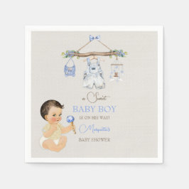 Baby Clothes Boy Baby Dusche Elfenbeinblau Serviette