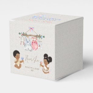 Baby Clothes Geschlecht offenbart Elfenbeinrosa Bl Geschenkschachtel