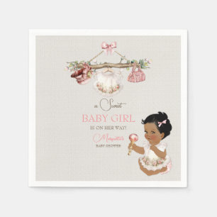 Baby Clothes Girl Baby Dusche Elfenbeinrosa Serviette