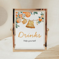 Baby Clothesline Orange Fruit Baby Dusche Drinks