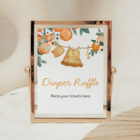 Baby Clothesline Orange Fruit Diaper Raffle