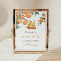 Baby Clothesline Orange Fruit Envelope Station