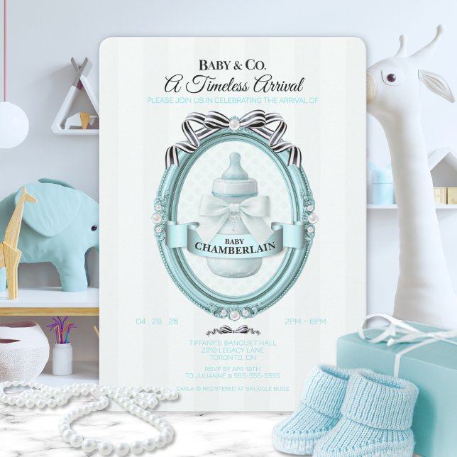 Baby & Co Modern Baby Shower Invitation Einladung (Von Creator hochgeladen)