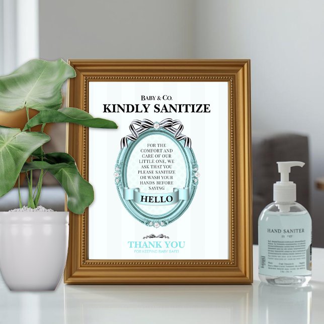 Baby & Co Sanitize Station Sign (Von Creator hochgeladen)