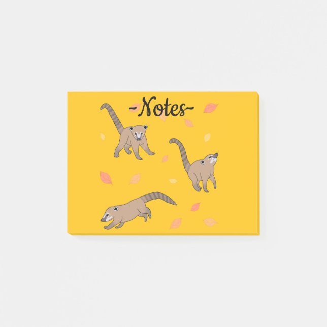 Baby Coatis Post-it Klebezettel (Vorderseite)
