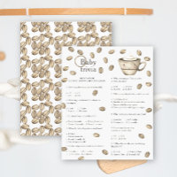 Baby Coffee Baby Dusche - Baby Trivia Game