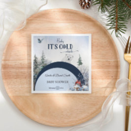 Baby Cold Outdoor Snowy Bear Bird Baby Dusche Serviette