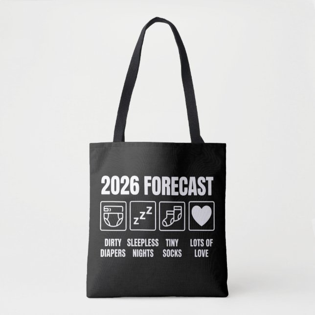 Baby Coming Soon 2026 Forecast Baby Shower Funny  (Vorderseite)