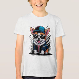 Baby Corgi Tri-Blend Shirt
