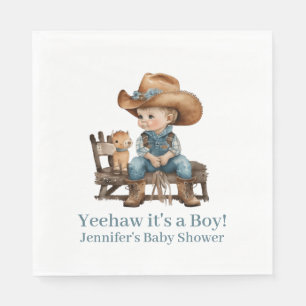 Baby Cowboy Baby Dusche Serviette