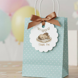 Baby Cowboy Boots and Foal Baby Shower Thank You Geschenkanhänger