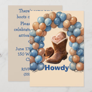 Baby-Cowboy-Digital-Download-Dusch-Einladung Einladung