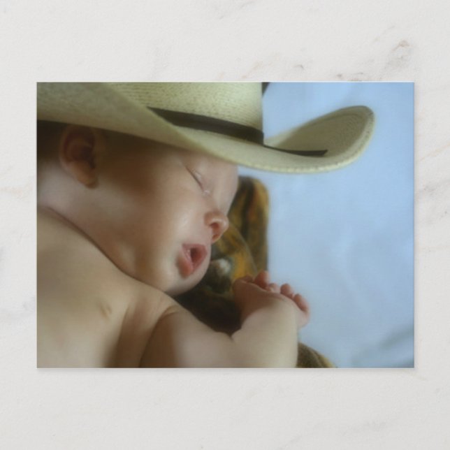 Baby Cowboy Postkarte (Vorderseite)