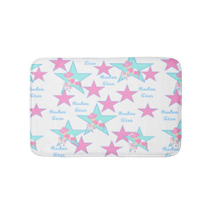 Baby Cowgirl Pink Hat and Toy Pferd Rodeo Bath Mat Badematte