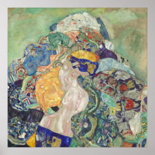 Baby (Cradle) — Gustav Klimt (1917-18) Poster