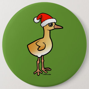 Baby Crane Santa Button