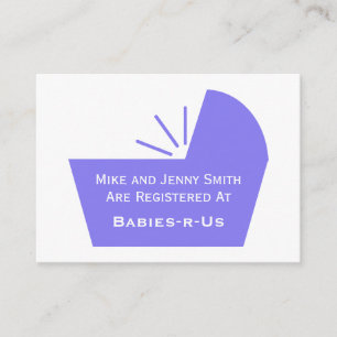 Baby Crib Icon Begleitkarte