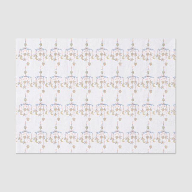 Baby Crib Mobile Tissue Paper Seidenpapier (Vorderseite)