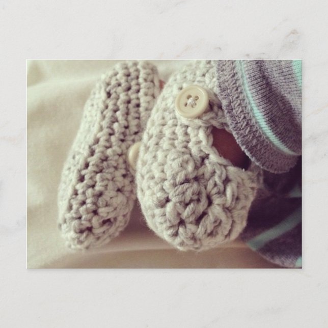Baby Crochet Hintern Postkarte (Vorderseite)