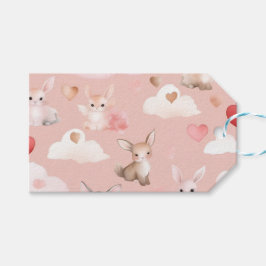 Baby Cupid Tiere Geschenkanhänger – Wasserfarben P