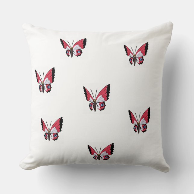 Baby Cushion with Butterfly. Kissen (Vorderseite)
