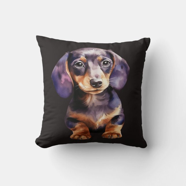 Baby Dachshund Kissen (Vorderseite)