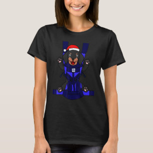 Baby Dackel Santa Funny Niedlich Dog Mama Vater Ch T-Shirt