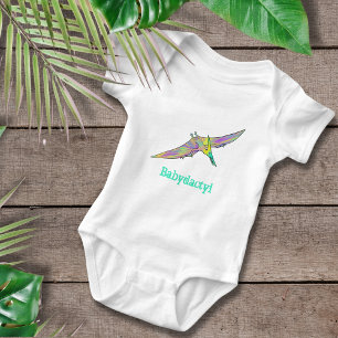 Baby dactyl Colorful Pterodactyl Niedlich Dinosaur Baby Strampler