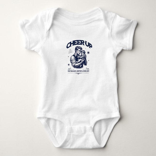 BABY DADDY CHEER UP BODYSUIT  STRAMPLER (Vorderseite)