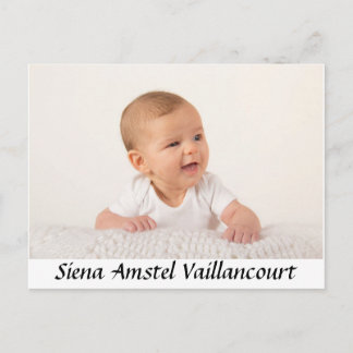 Baby Danke Postkarte