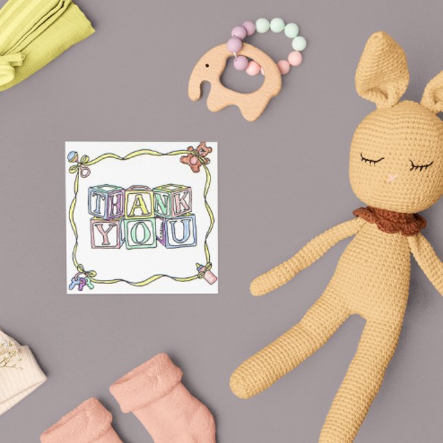 Baby Danke Square Card (Von Creator hochgeladen)