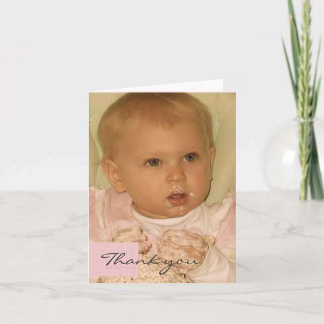Baby Dankeschön Karte (Vorderseite)