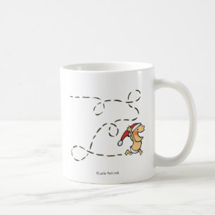 Baby, das auf Weihnachtsmorgen läuft Tasse