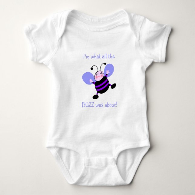 Baby Debut Ich bin, was das ganze BUZZ war über Ni Strampler (Vorderseite)