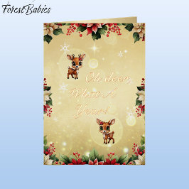 Baby Deer, Fawn, Doe, Rentier 🦌 Gold