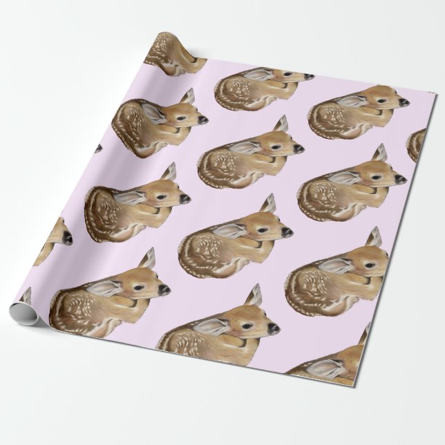 Baby Deer Fawn Geschenkpapier (Ungerollt)