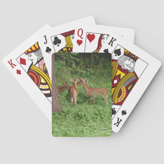 Baby Deer Pow-Wow Bicycle Playing Cards Spielkarten (Rückseite)